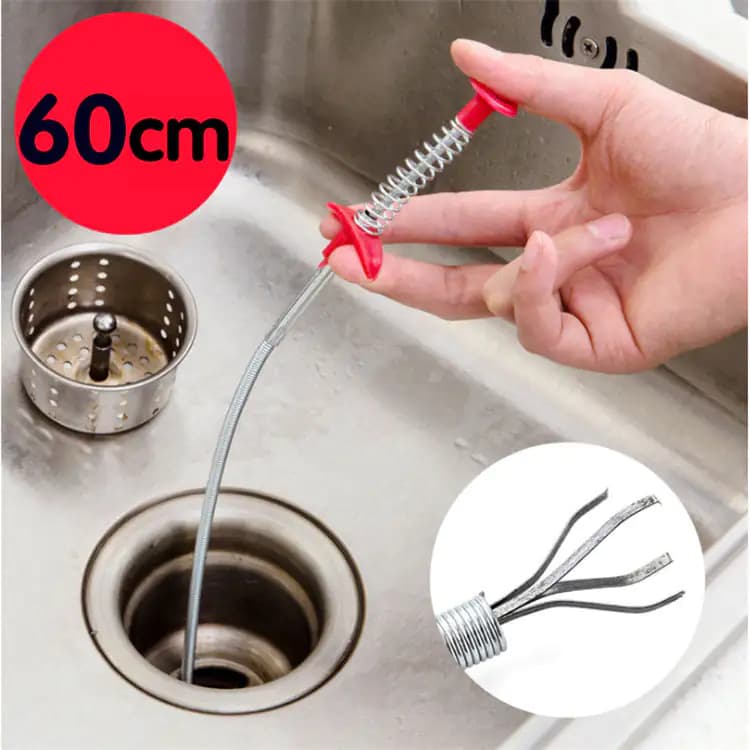 Drain Clog Remover Spring Pipe Dredger Tool
