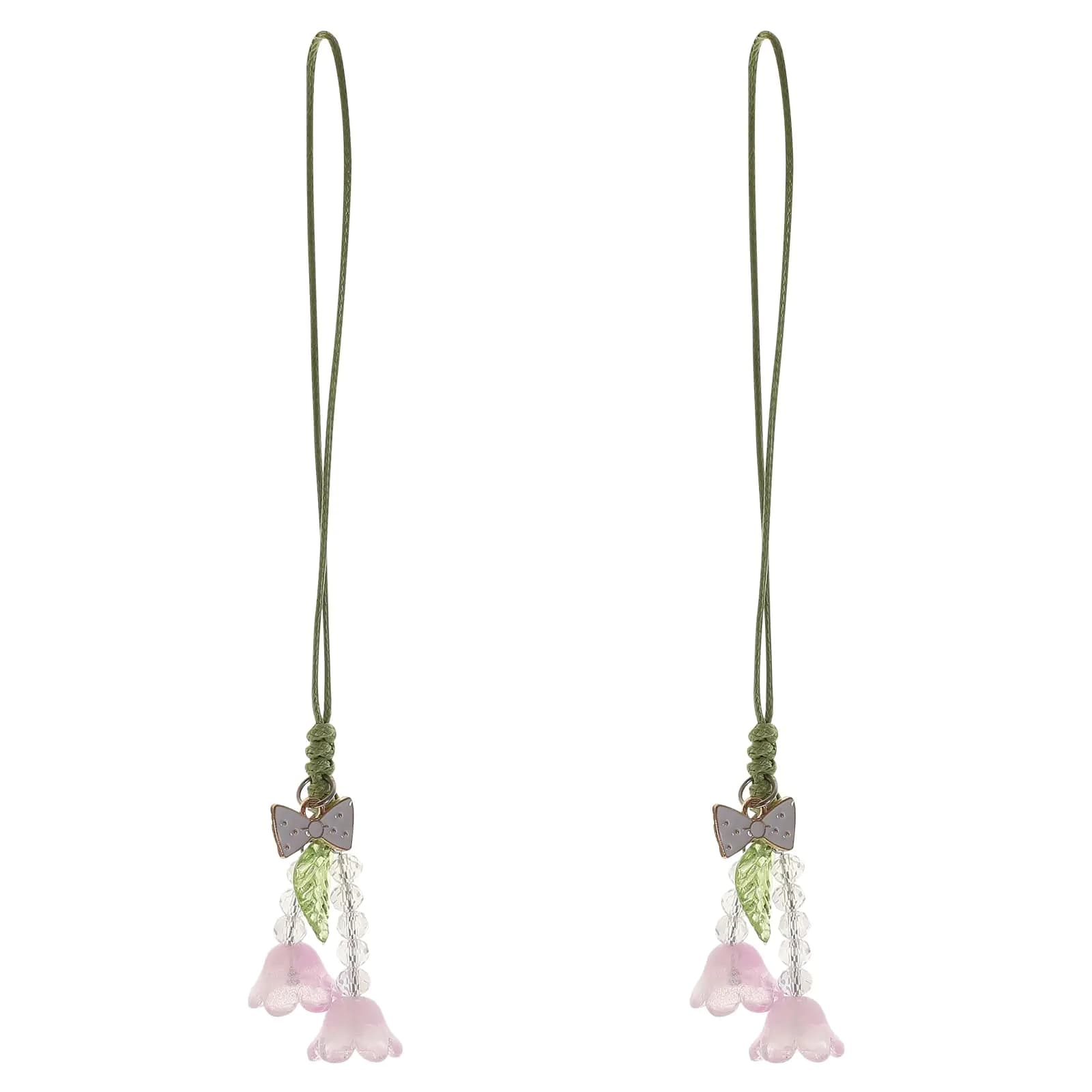 Kawaii Flower Phone Charm Accessories Set of 2