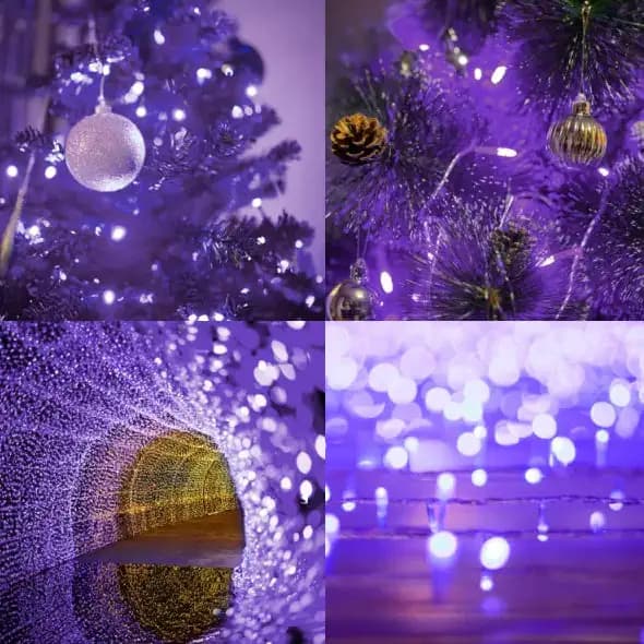 Halloween Purple LED Fairy String Lights 200 Count