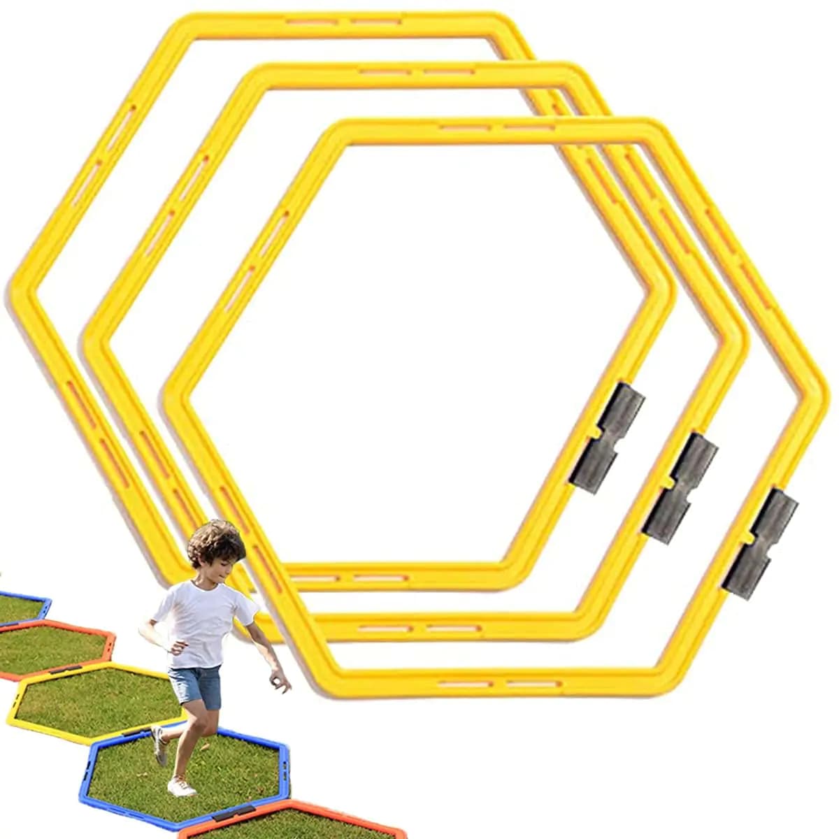 Hexagon Agility Ring Training Set Yellow 3Pc
