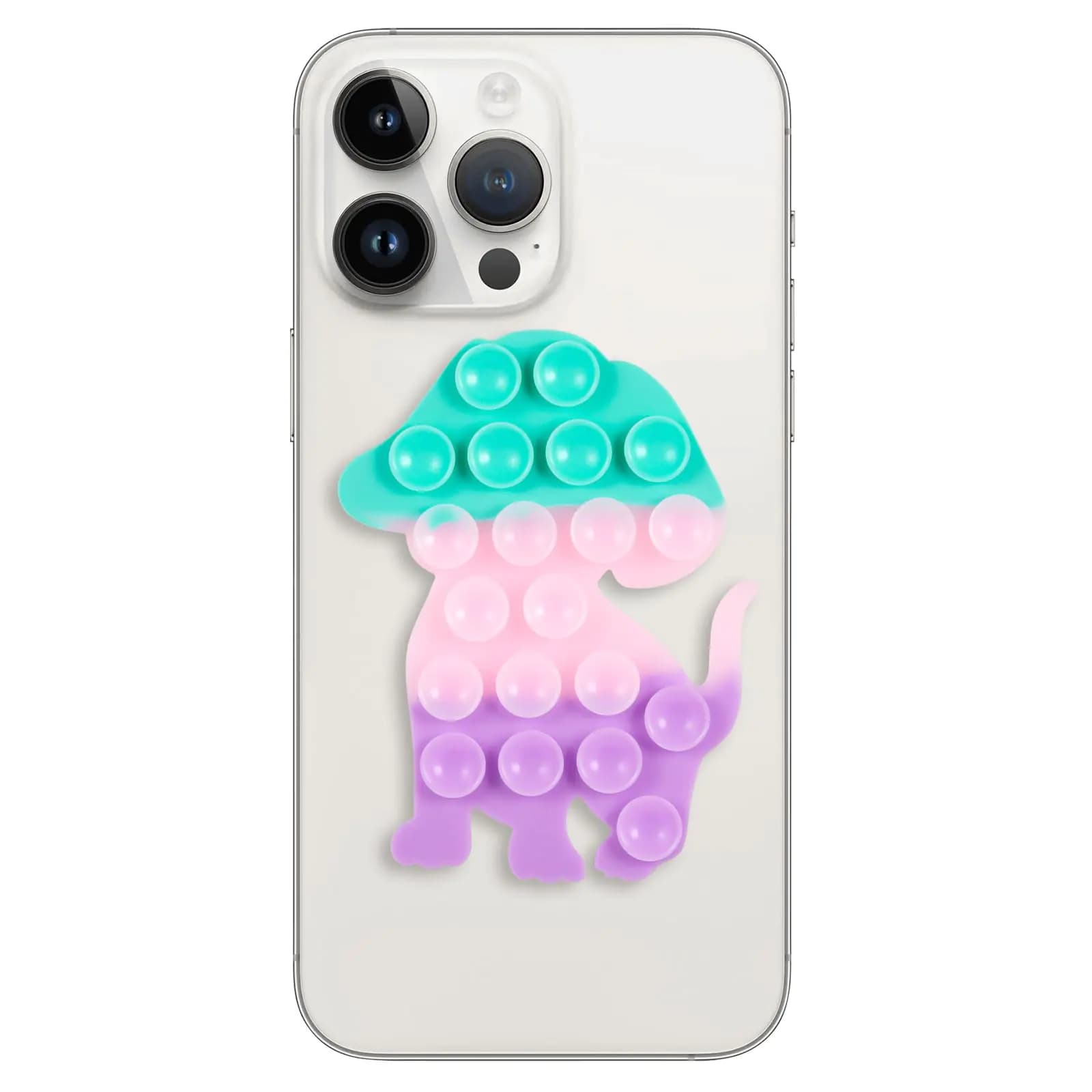 CIEO Suction Cup Phone Mount Phone Accessories Hands-Free Strong Grip Holder for Selfies and Videos Sticky Grip Mirror Shower Phone Holder(Dog Shaped Colorful)