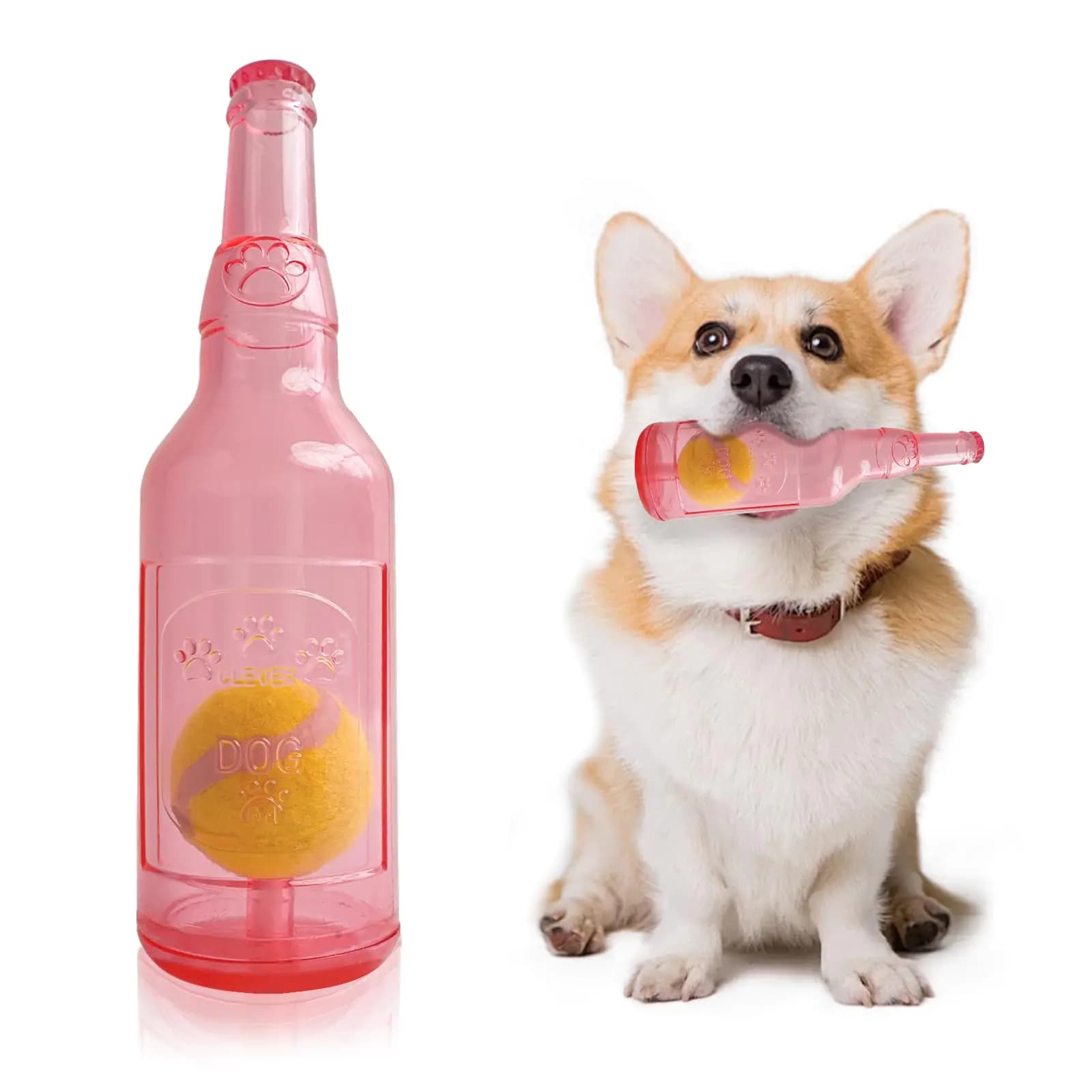 Water Bottle Dog Toy for Aggressive Chewers