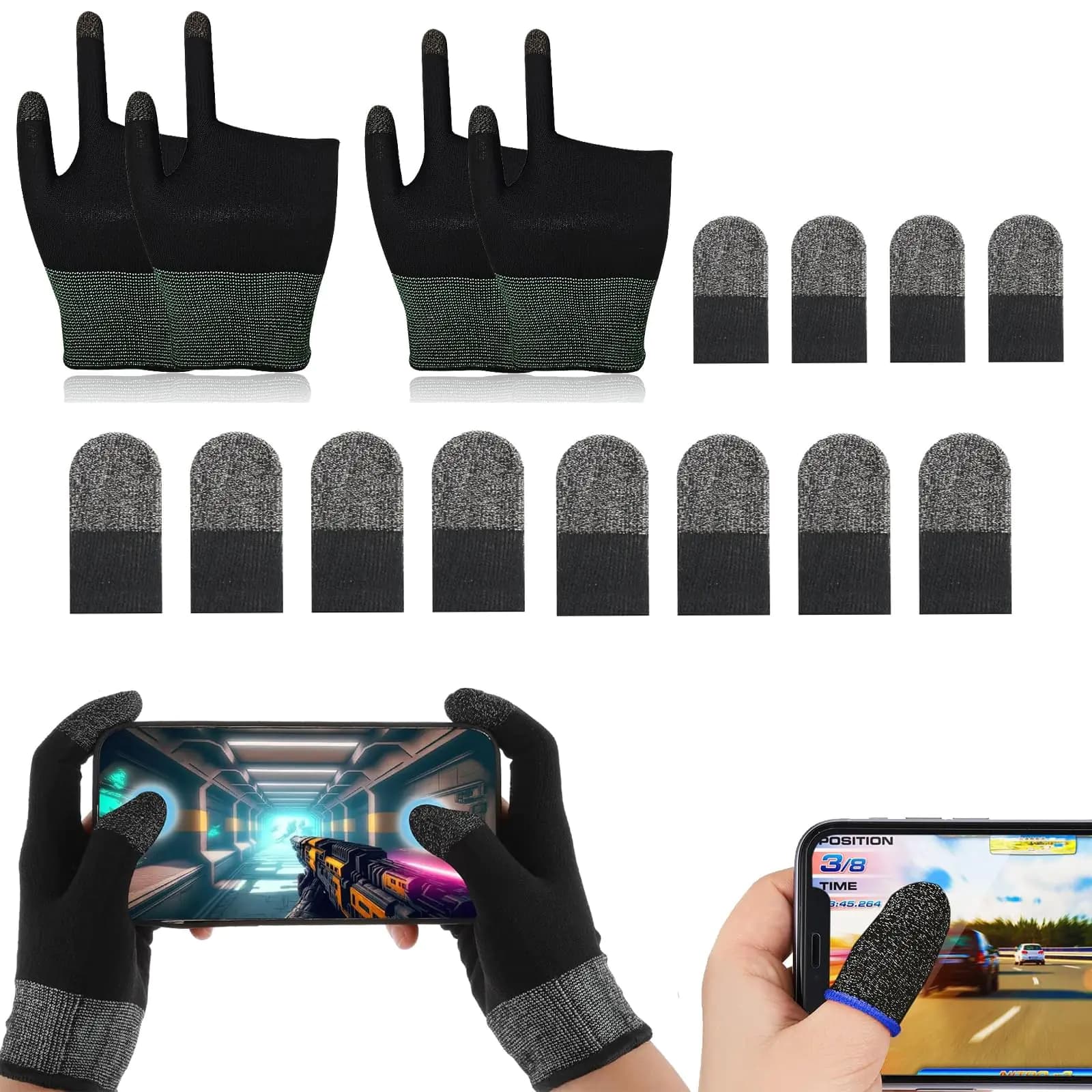 Ultra-Thin Breathable Touchscreen Gaming Gloves