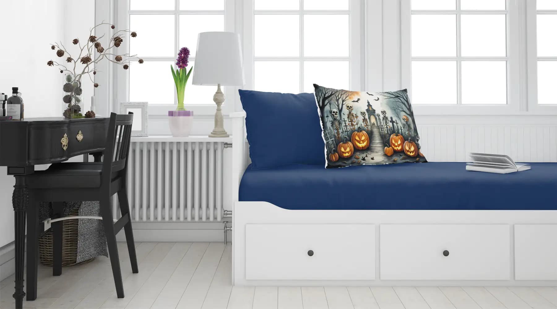 Skeleton Spooky Halloween Standard Pillowcase