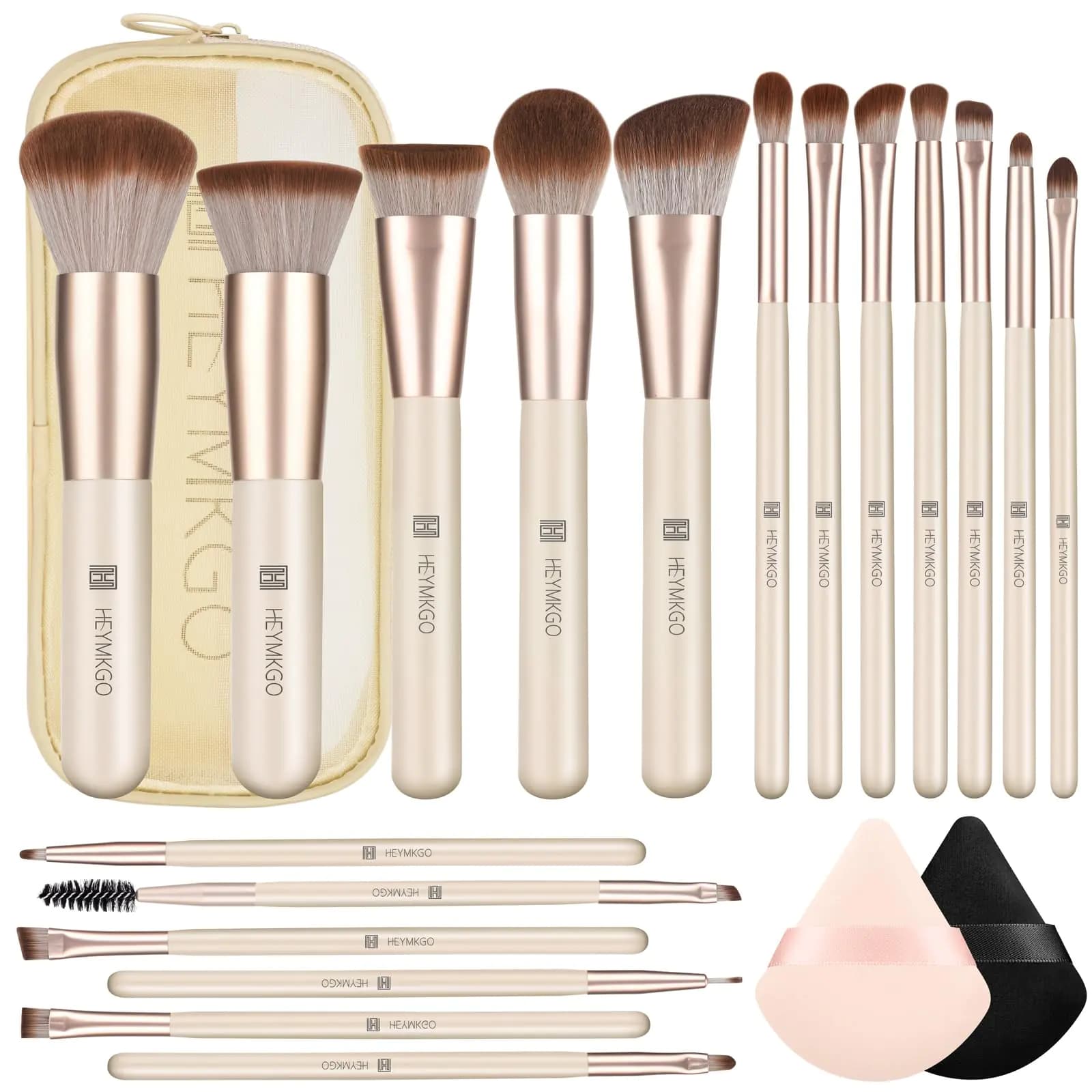 Professional Makeup Brush Set with Travel Bag