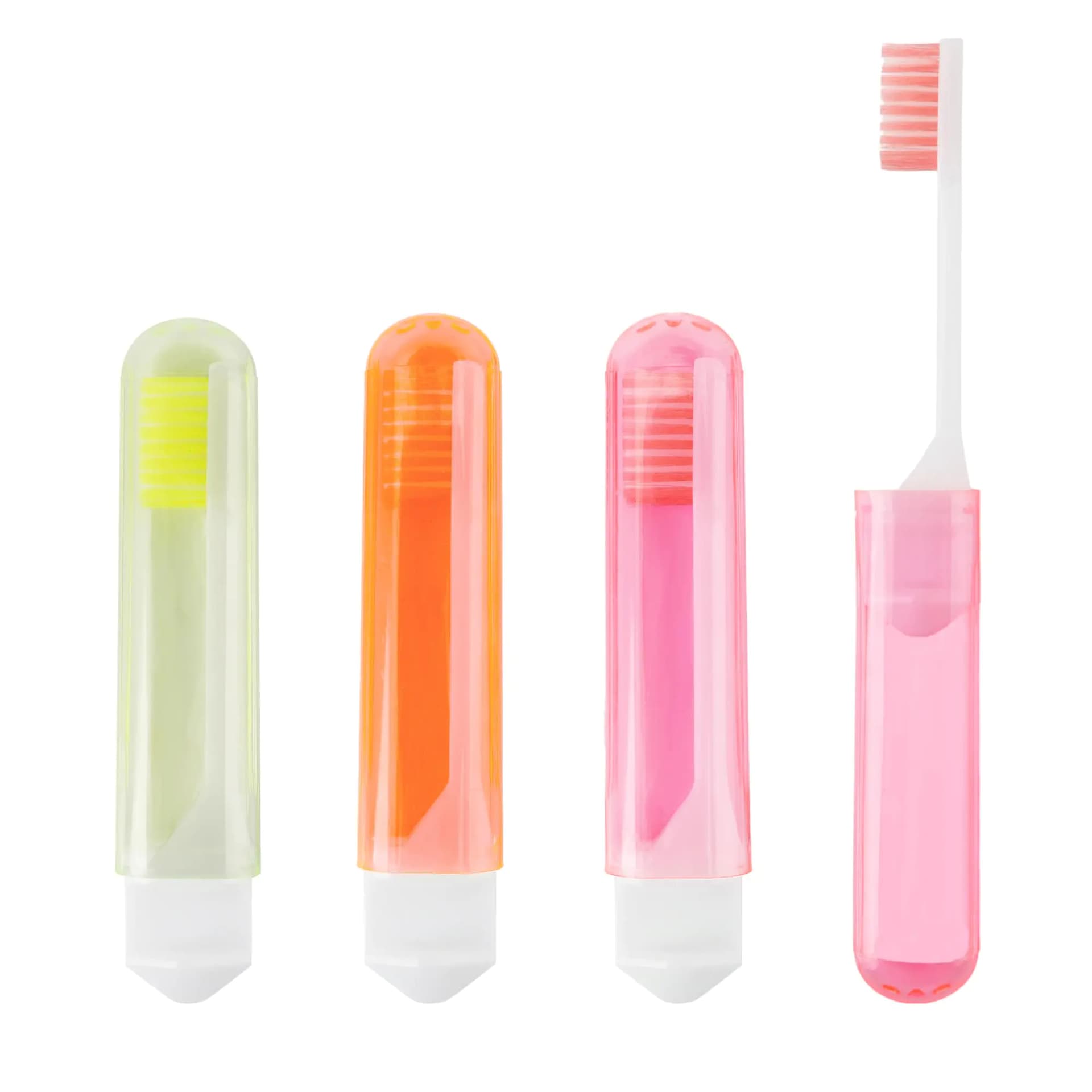 Travel Toothbrush Set, 3-Piece Soft Folding Design