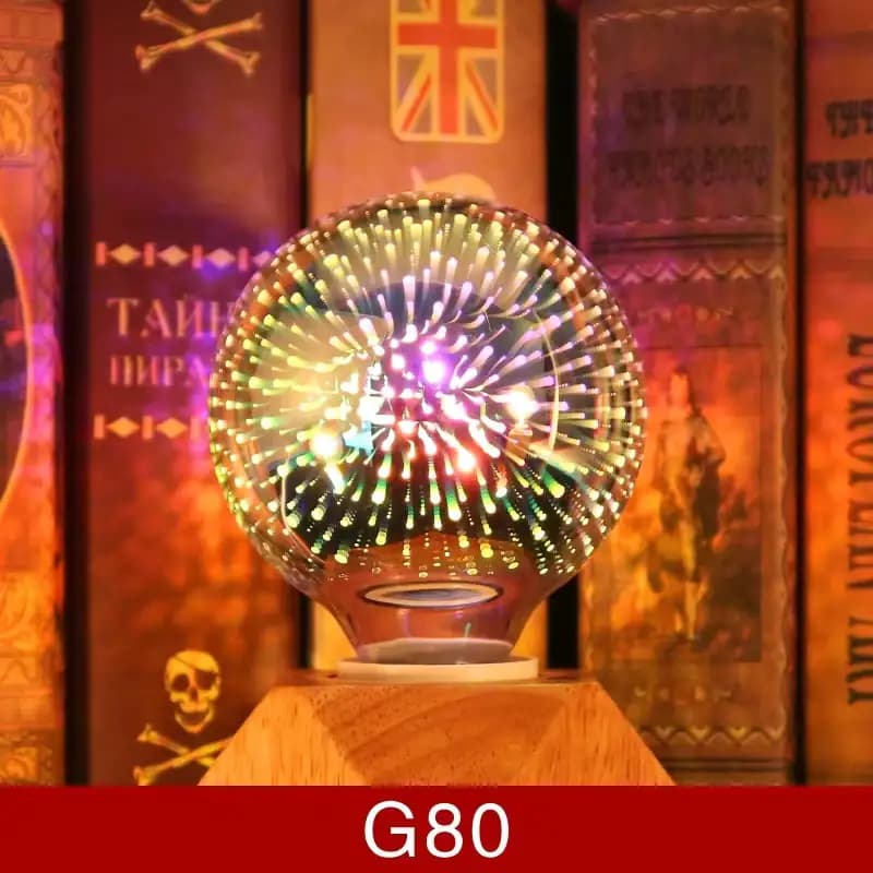 3D LED Edison Bulb E27 Vintage Star