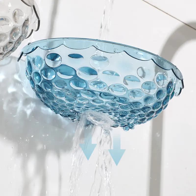Shell-Shaped Resin Soap Holder for Bathroom Accessories