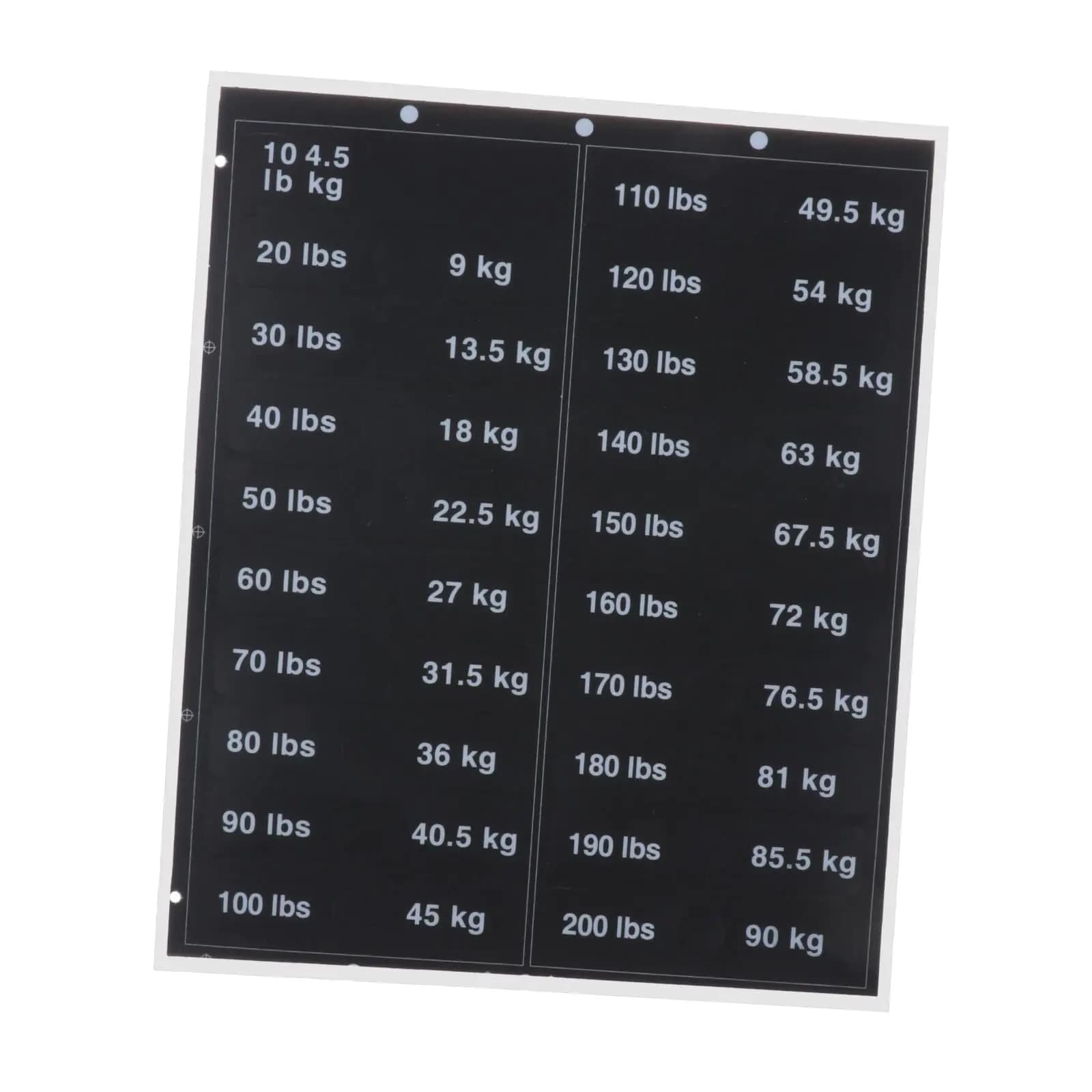 Weight Stack Labels Fitness Equipment Stickers Black