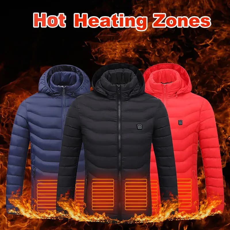 Heated USB Electric Jacket Thermal Winter Coat
