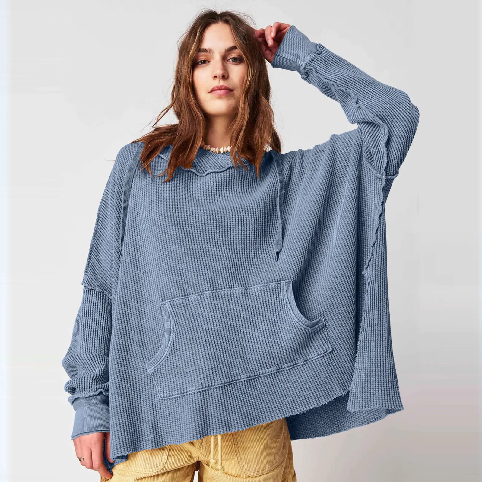 Hooded Loose Sweater for Women - Fashion Brand