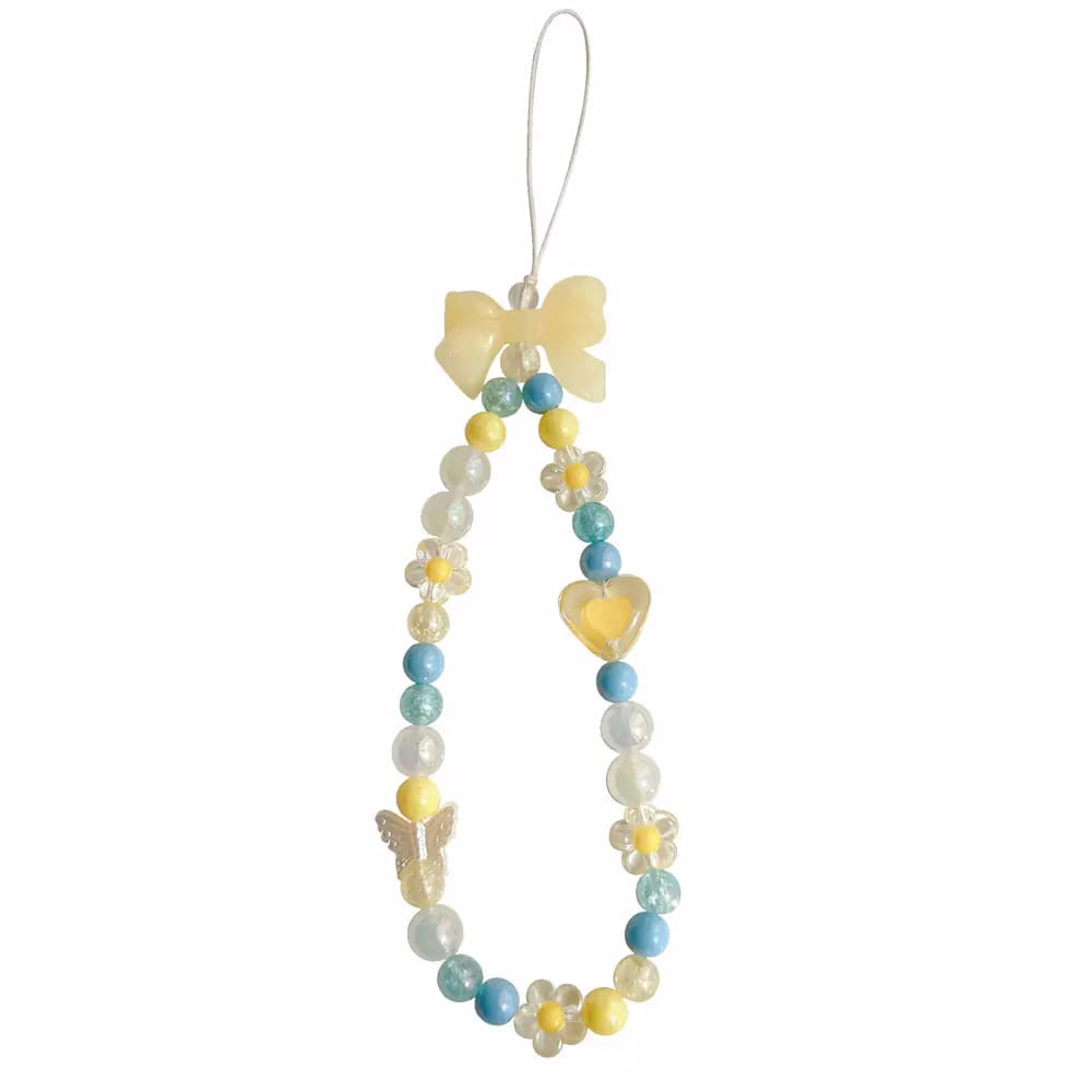 Creative Sea Salt Jelly Bow Phone Chain Accessories