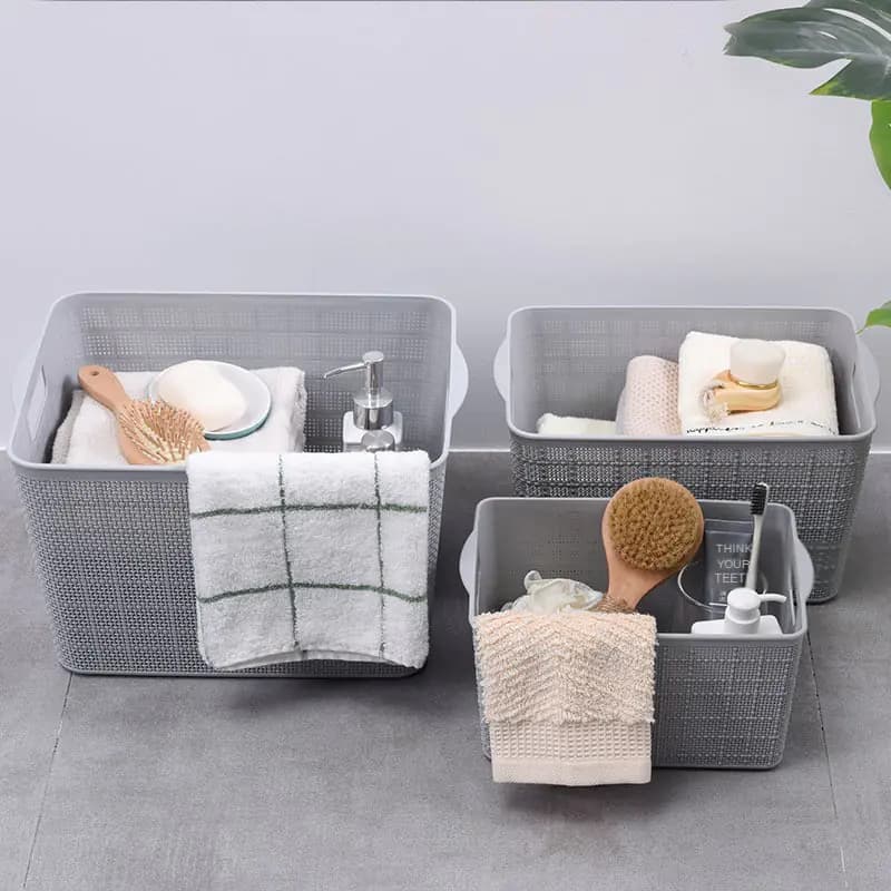Desktop Storage Basket for Home and Office Supplies
