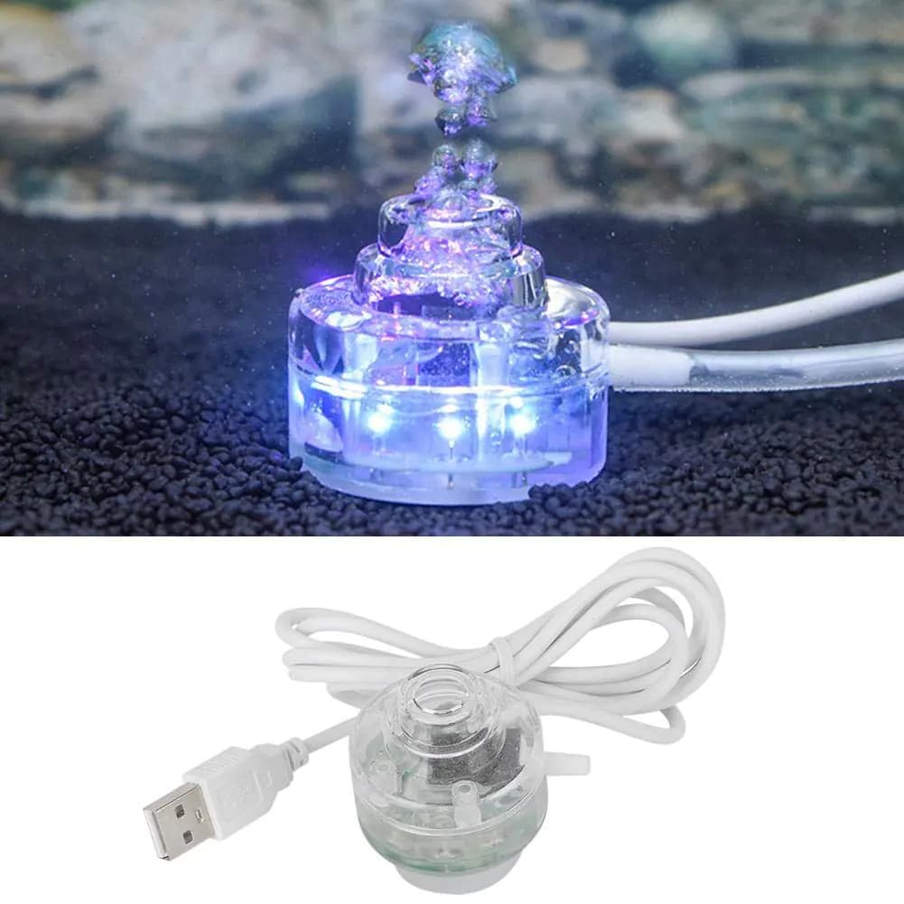 Aquarium LED Light with Air Stone