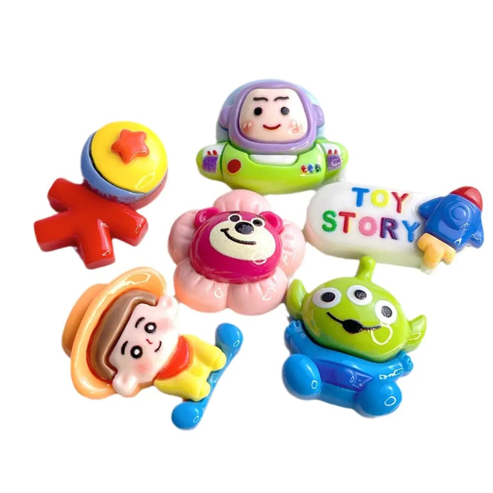 Cartoon Resin Accessories for DIY Hair and Phone Decor