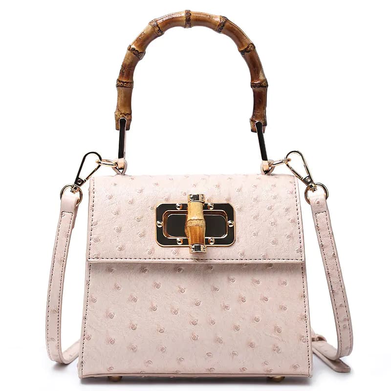 Trapezoid Bamboo Handbag