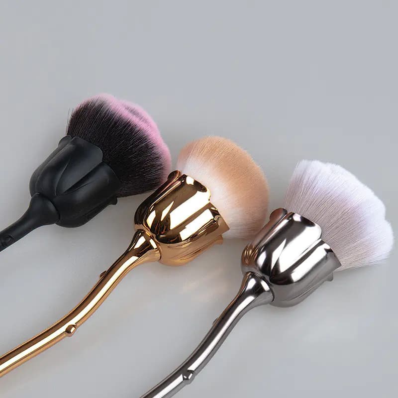 Rose Flower Makeup Brushes Set for Blush and More