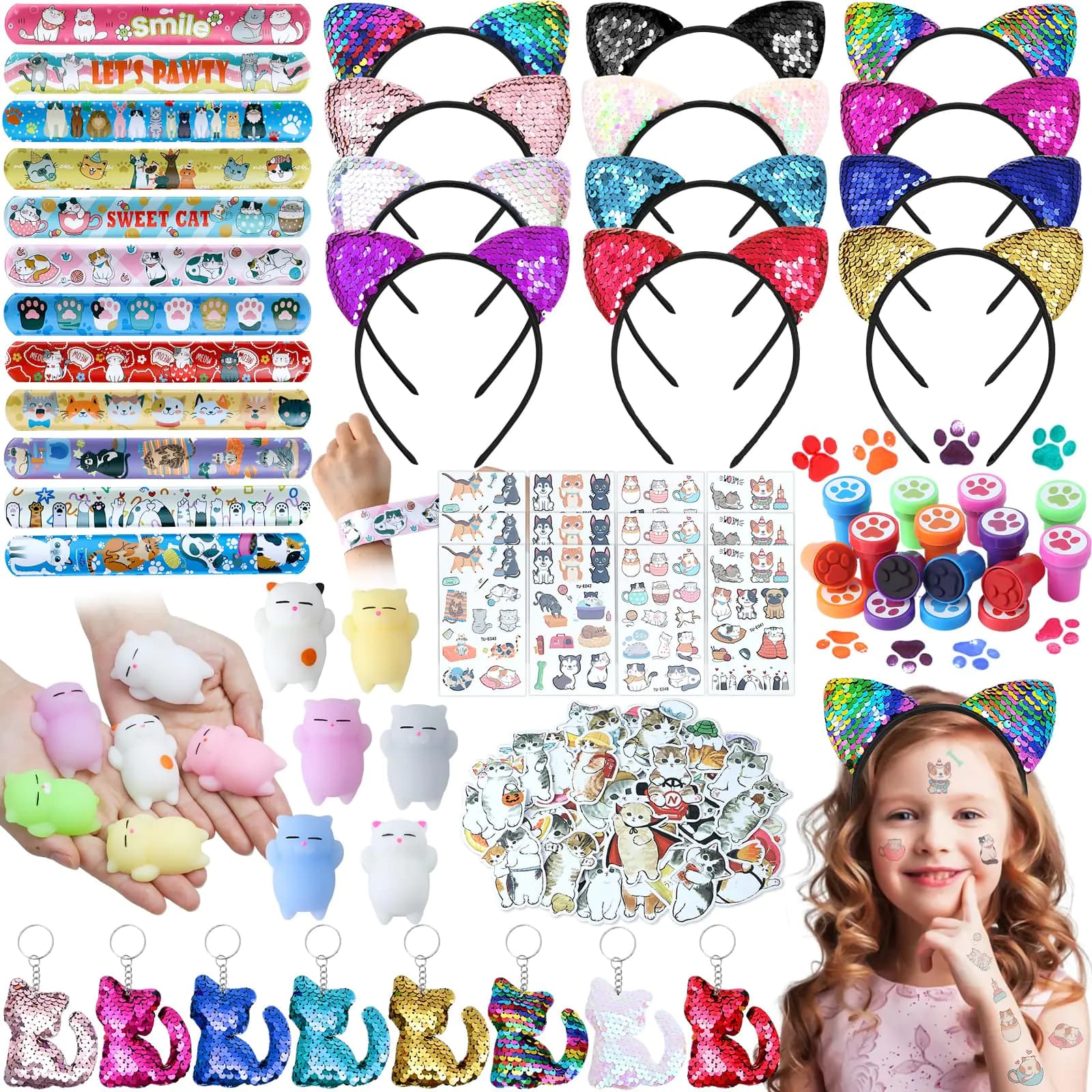 Cat Party Favors Goodie Bag Bundle