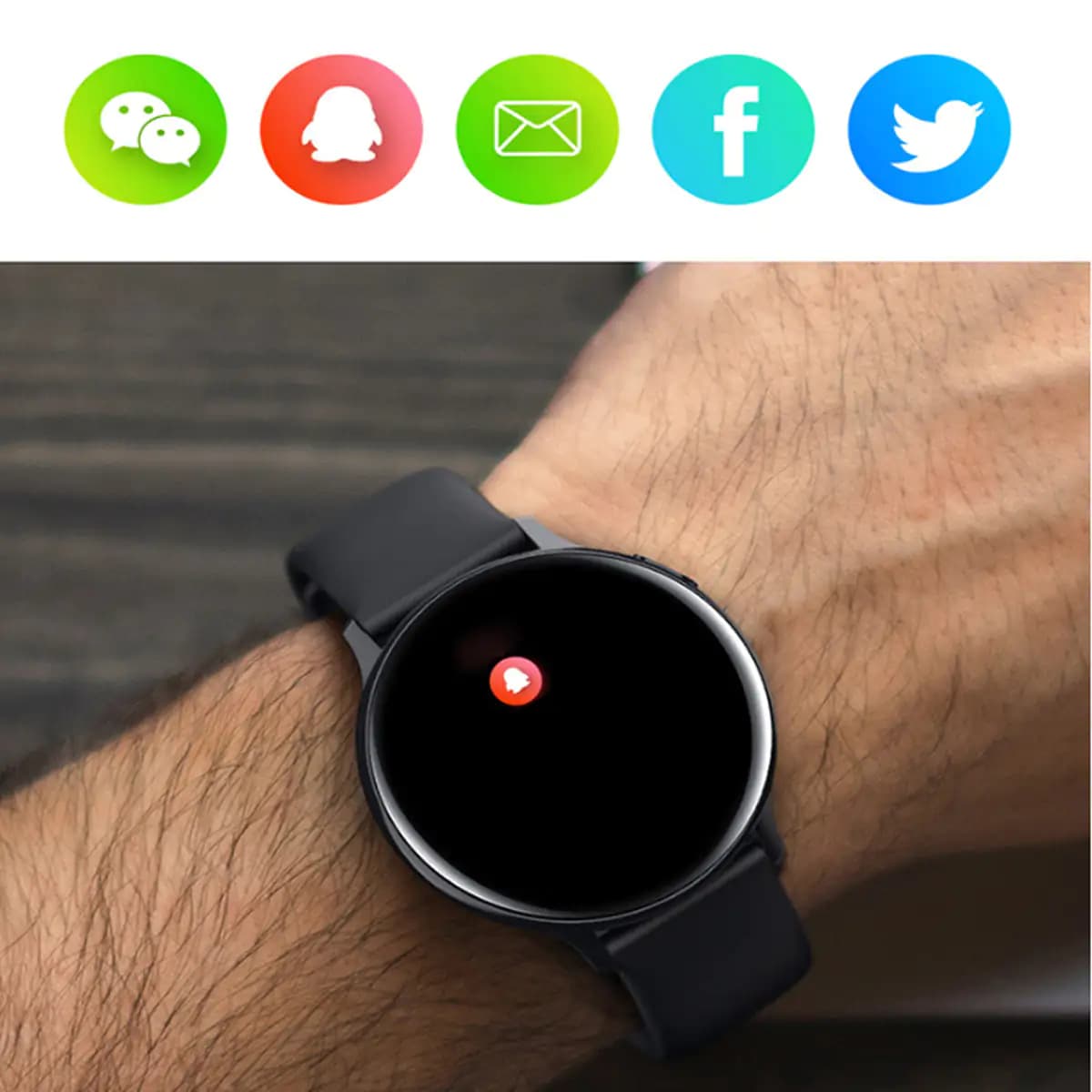 Smart Watch Round Face Health Monitoring and Activity Tracker