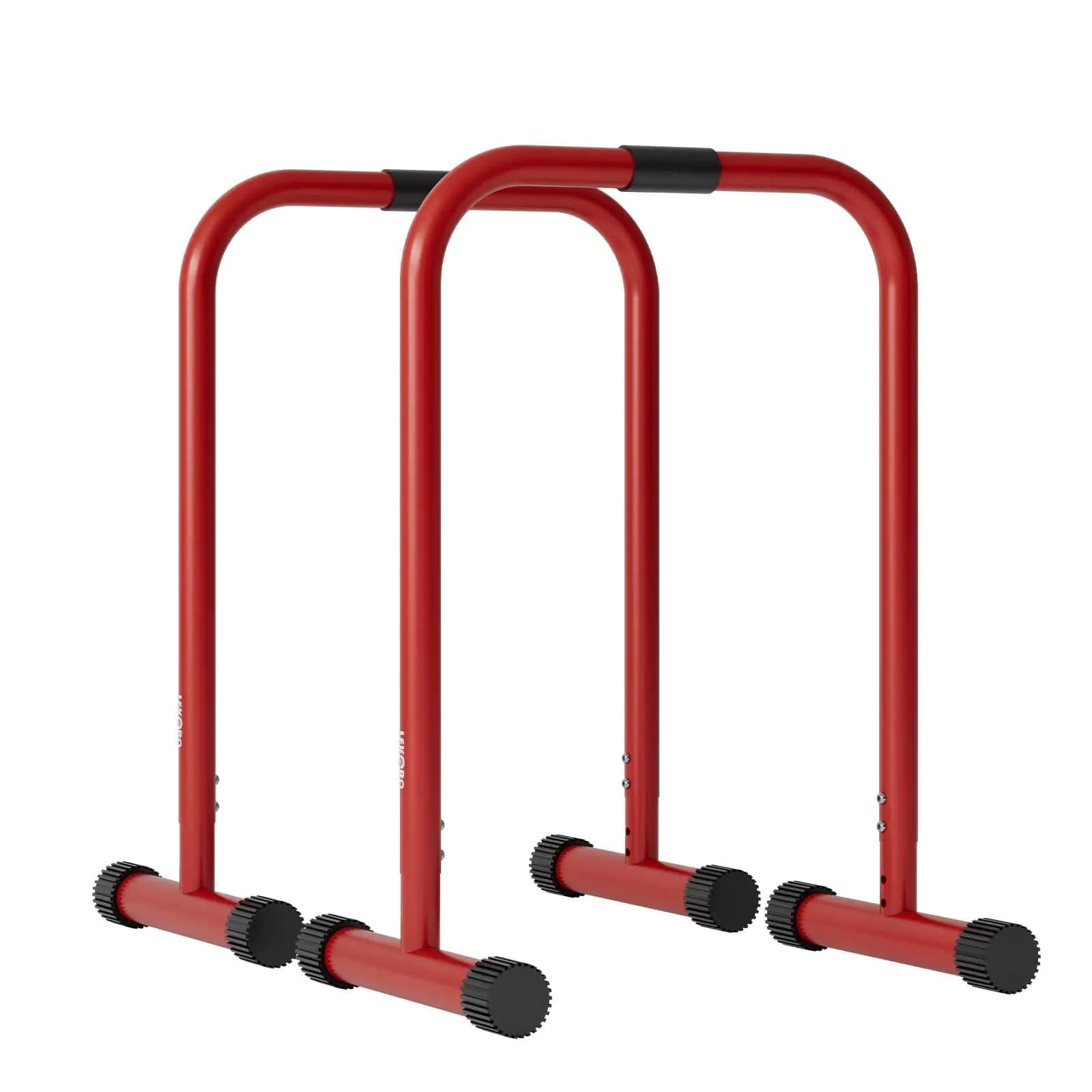 Adjustable Red Dip Bar Station