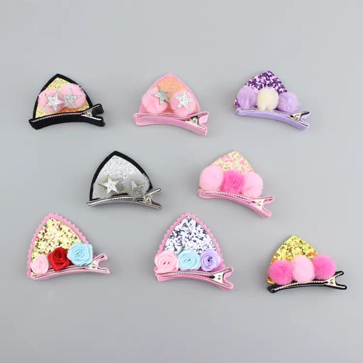 Cute Cat Ear Hair Clips for Kids - Hair Accessories