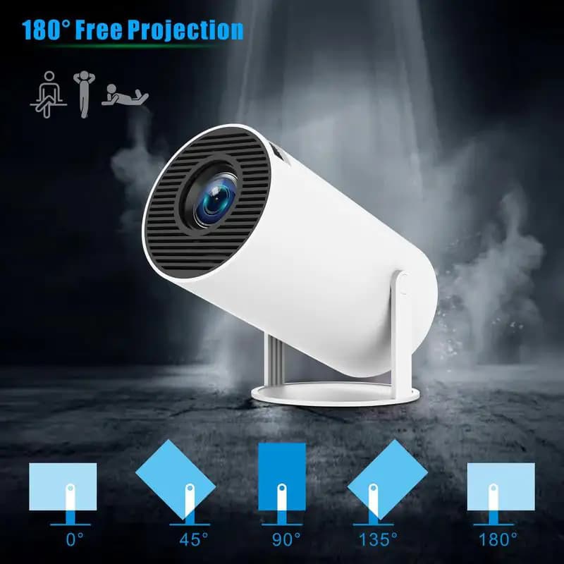 Portable WiFi Projector with Remote Control