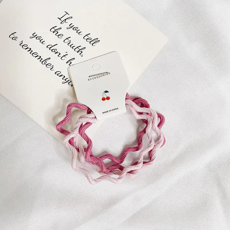 Candy Gradient Wave Hair Ties - Basic Hair Accessories