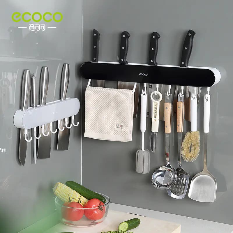 Multifunctional Wall-Mounted Kitchen Storage Rack