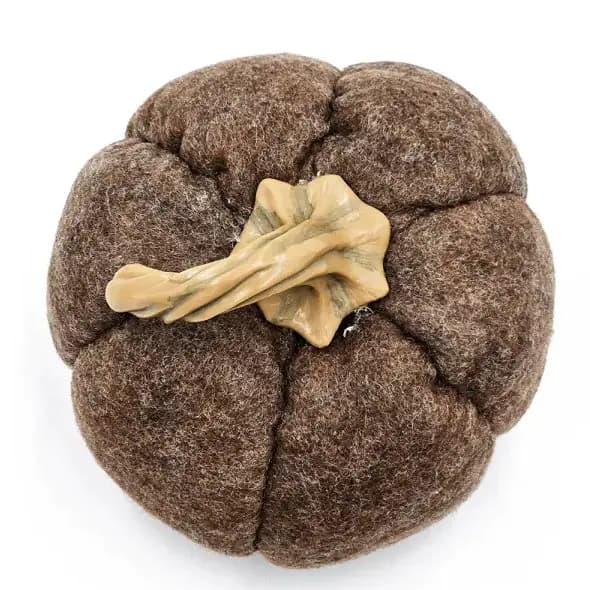 Brown Pumpkin Ornament Set of 3