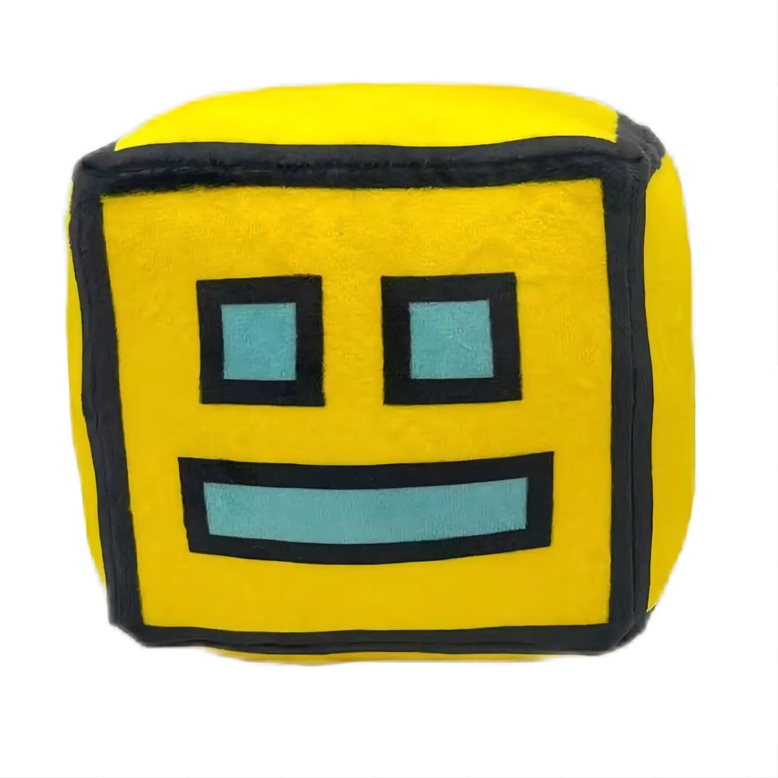 Geometry Games Plush Cube Toy Yellow