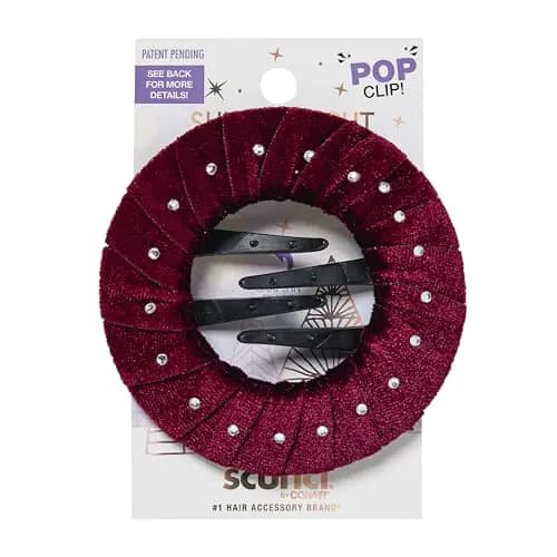 Scunci Pop Clip Hair Barrette For Thick Hair