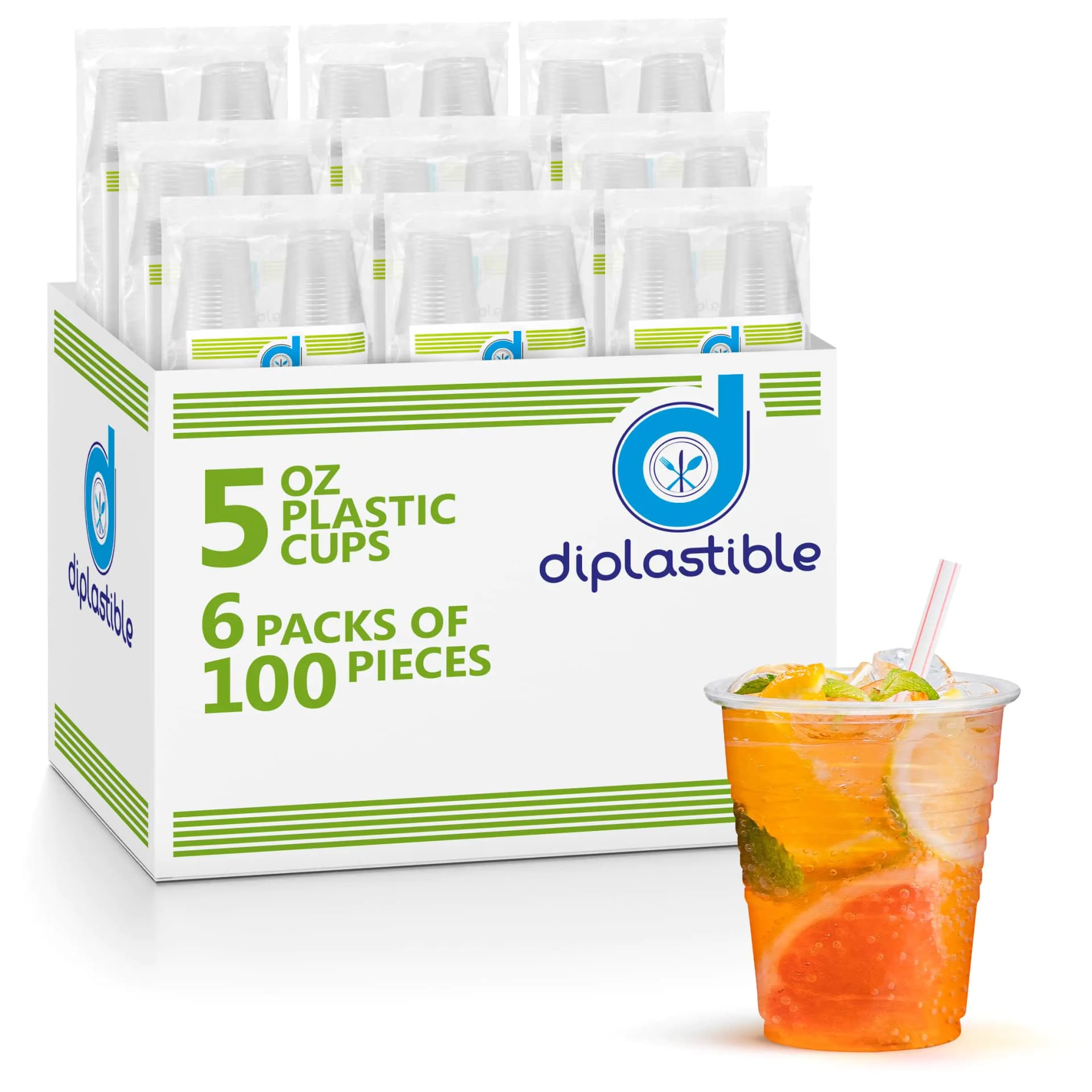 Clear Plastic Cups 5 Oz 600 Pack