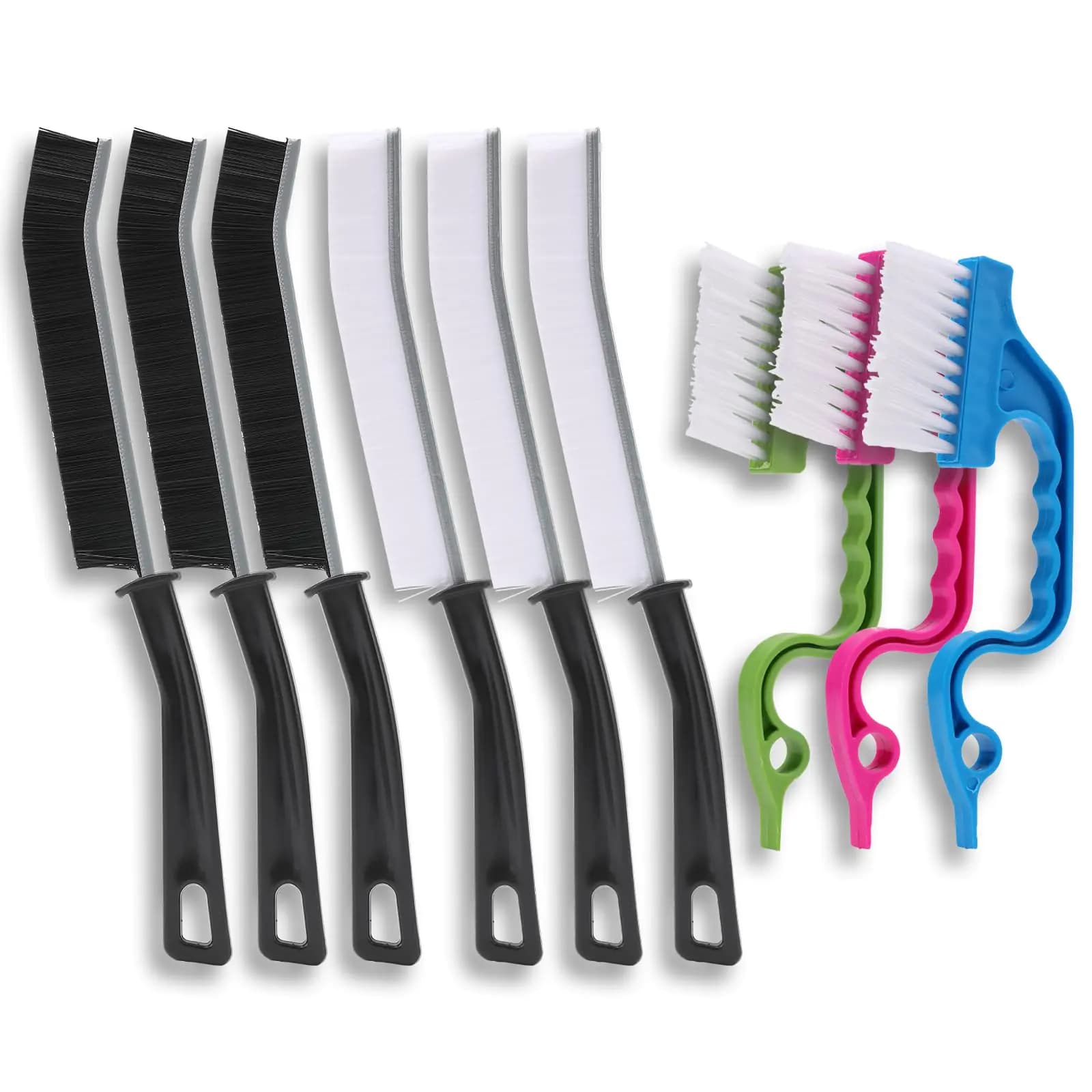 Crevice Cleaning Brush Set 9 Piece Kit