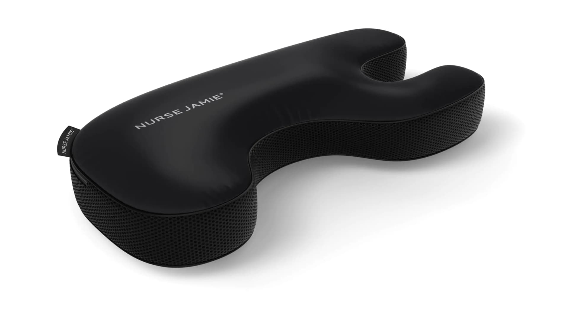 Nurse Jamie Beauty Bear Memory Foam Skincare Pillow Black Satin