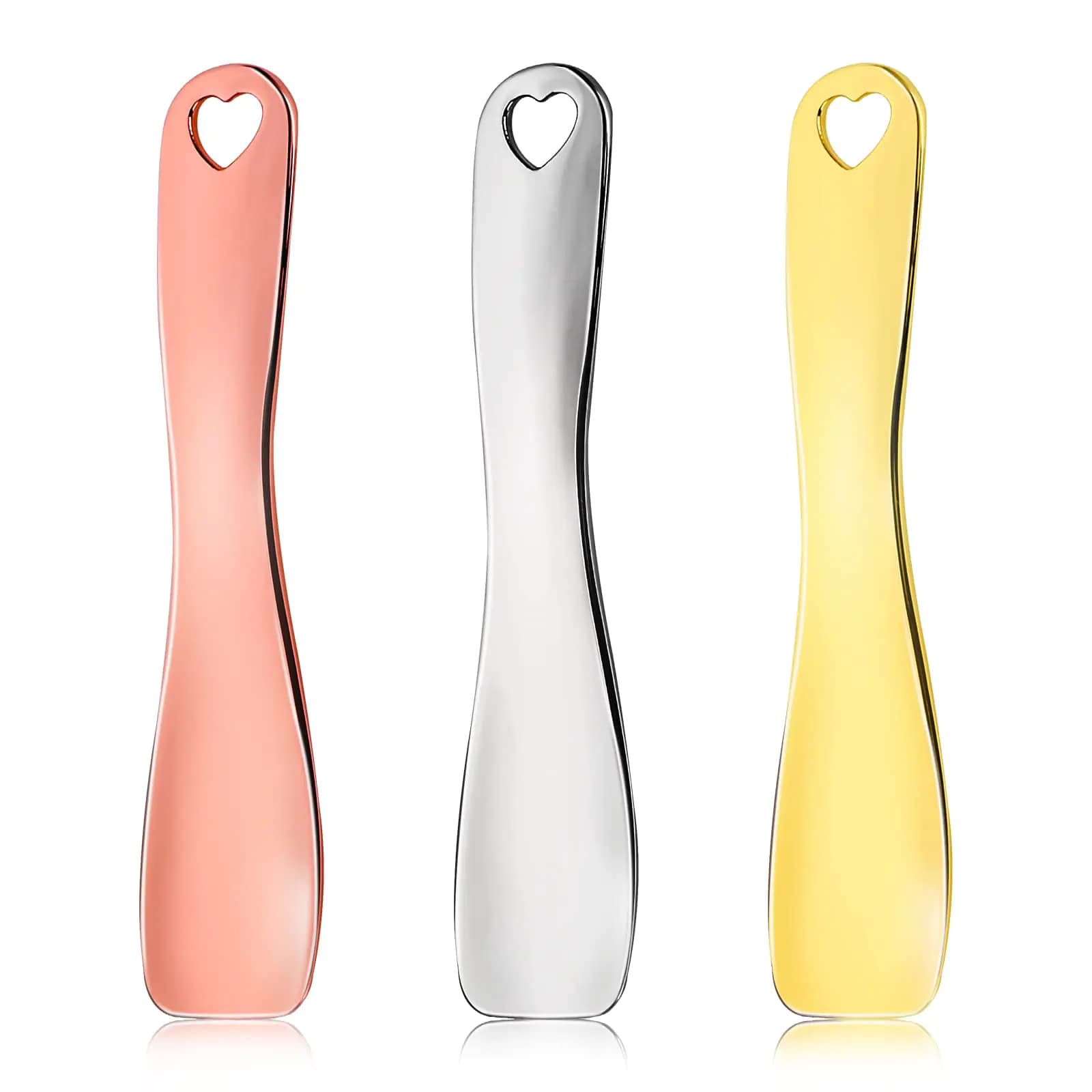 Metal Cosmetic Spoon Skincare Spatula Applicator Set
