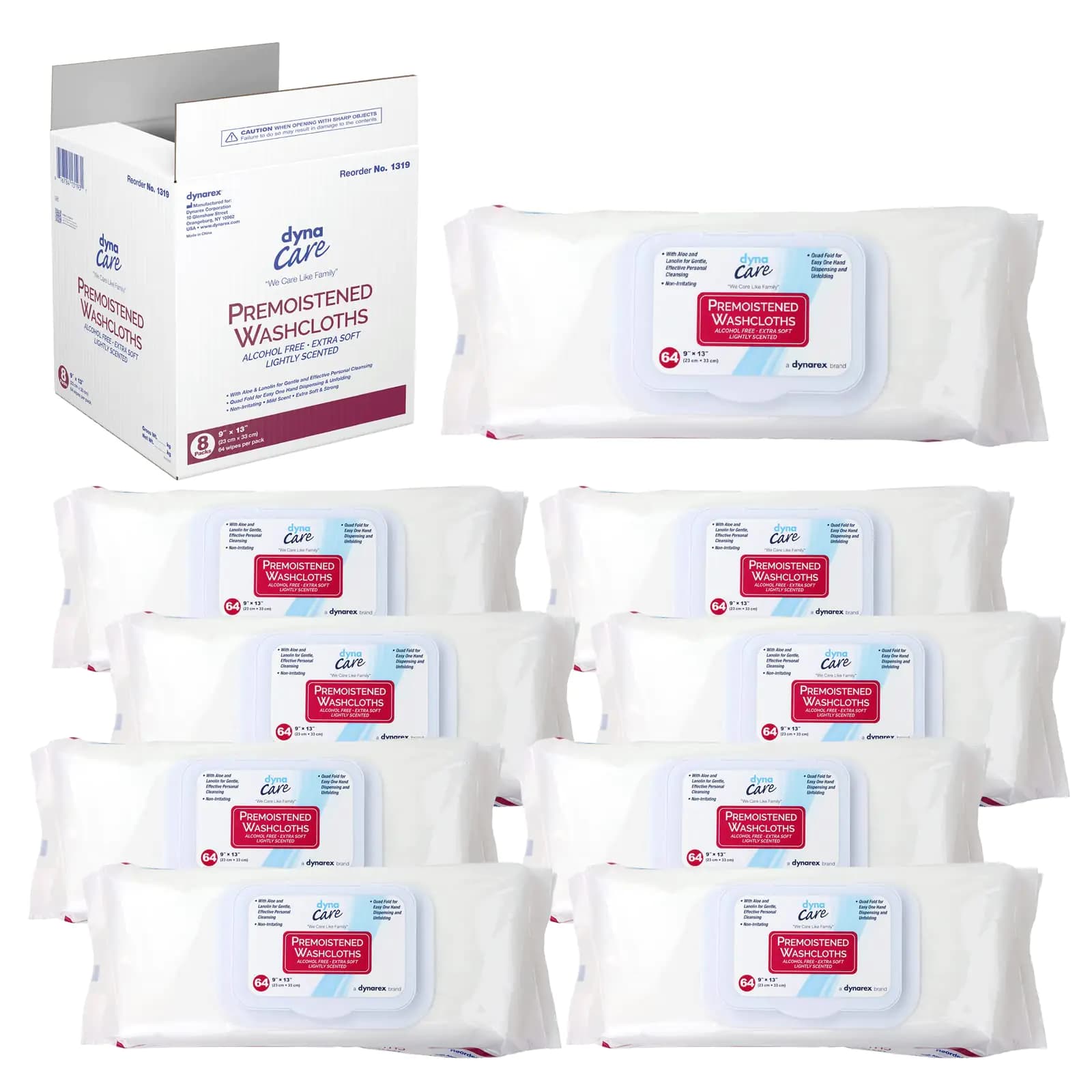 Pre-Moistened Personal Cleansing Washcloth Wipes