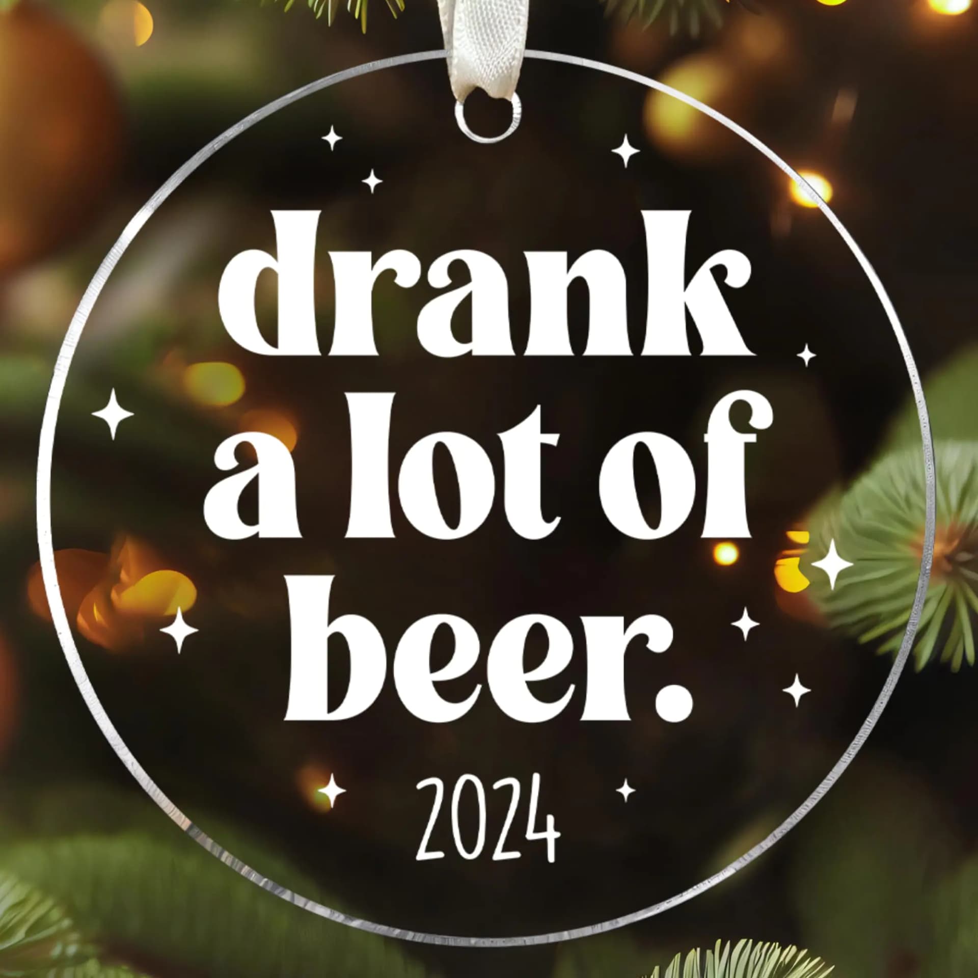 Beer Themed Christmas Tree Ornament
