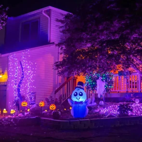 Halloween Purple LED Fairy String Lights 200 Count