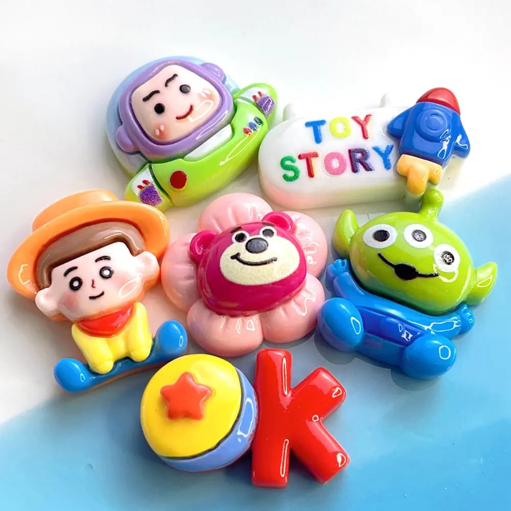Cartoon Resin Accessories for DIY Hair and Phone Decor