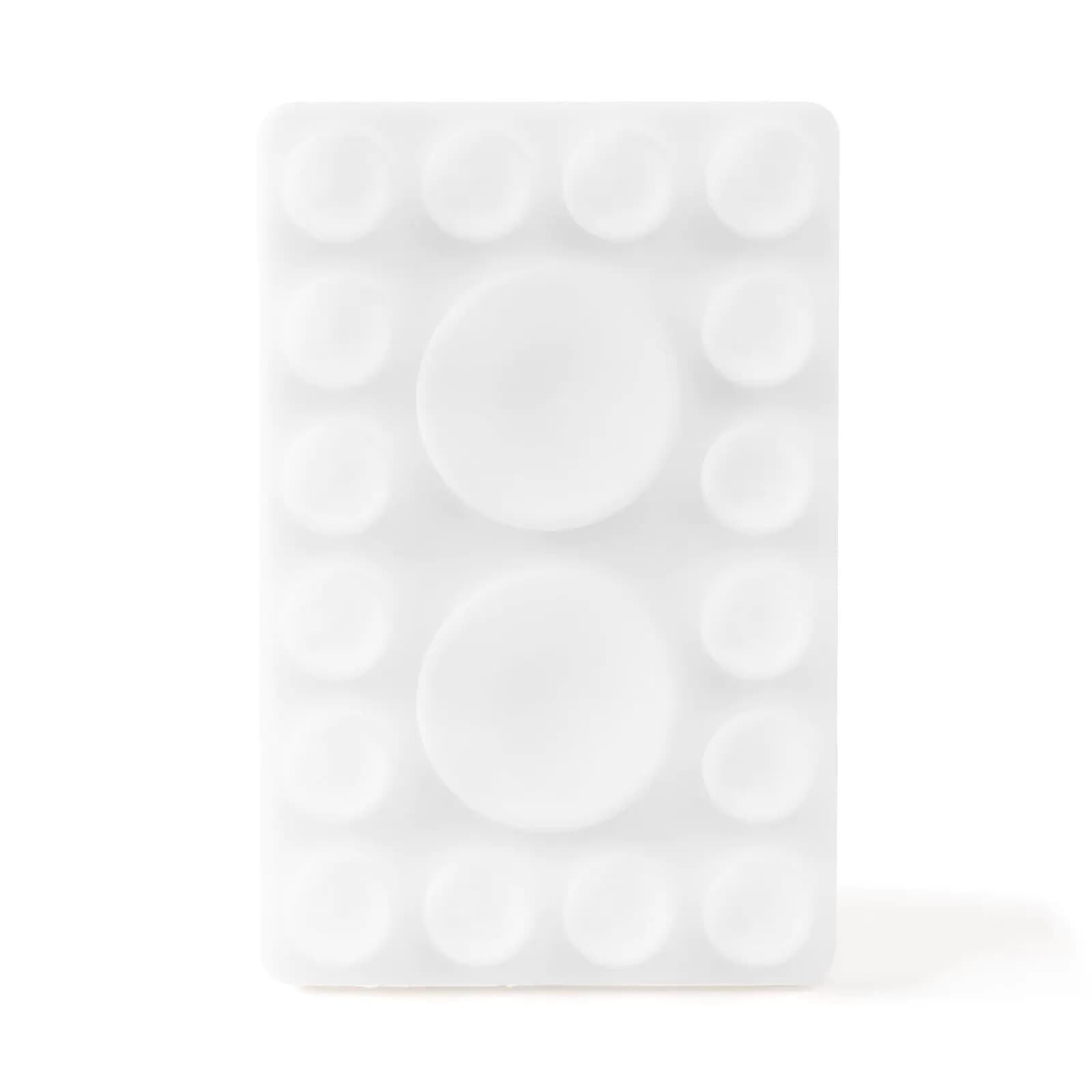 Generic Silicone Suction Phone Case Adhesive Mount Suction Cup Phone Mount Compatible with iPhone and Android Hands-Free Phone Accessories Holder for Selfies and Videos(White-2.54x3.96)