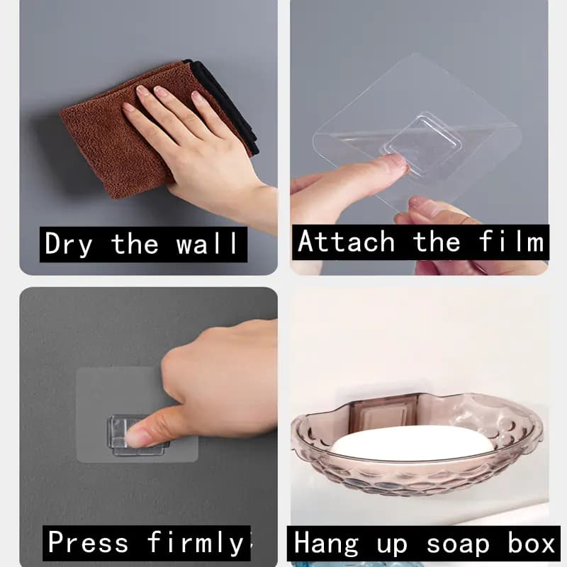 Shell-Shaped Resin Soap Holder for Bathroom Accessories
