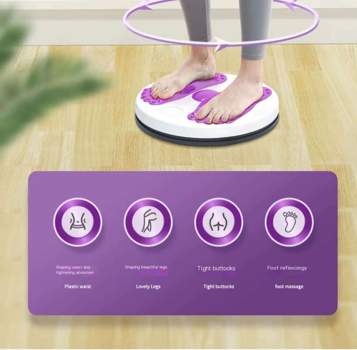 Magnetic Waist Twister Fitness Equipment for Home Use