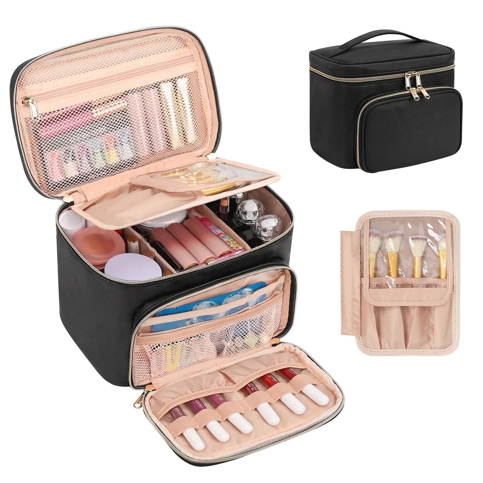 Large Waterproof Makeup Travel Organizer Bag