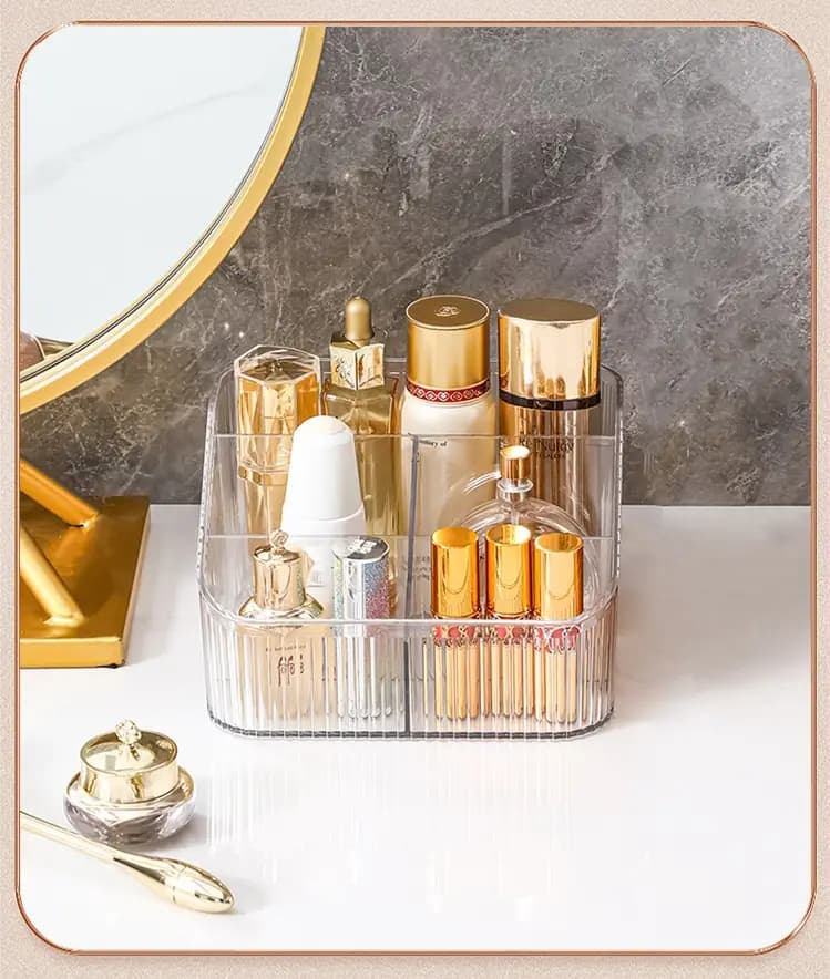 Desktop Makeup Organizer and Skincare Display Case