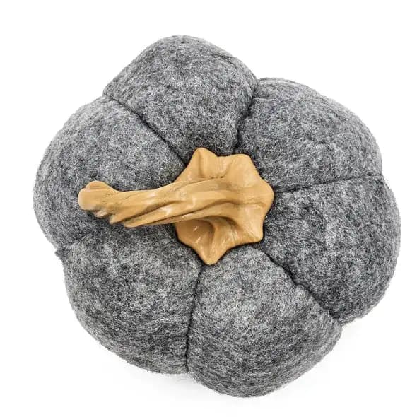 Gray Pumpkin Ornament Set of 3