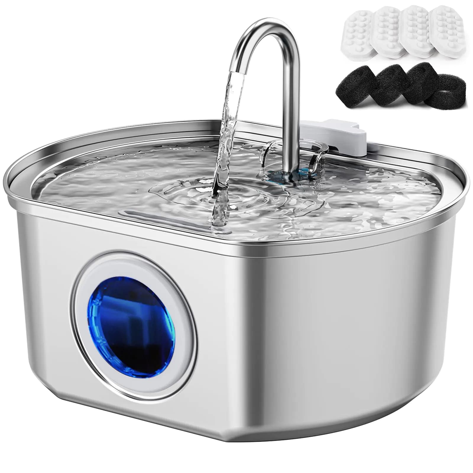 Cat Water Fountain Stainless Steel 3.2L