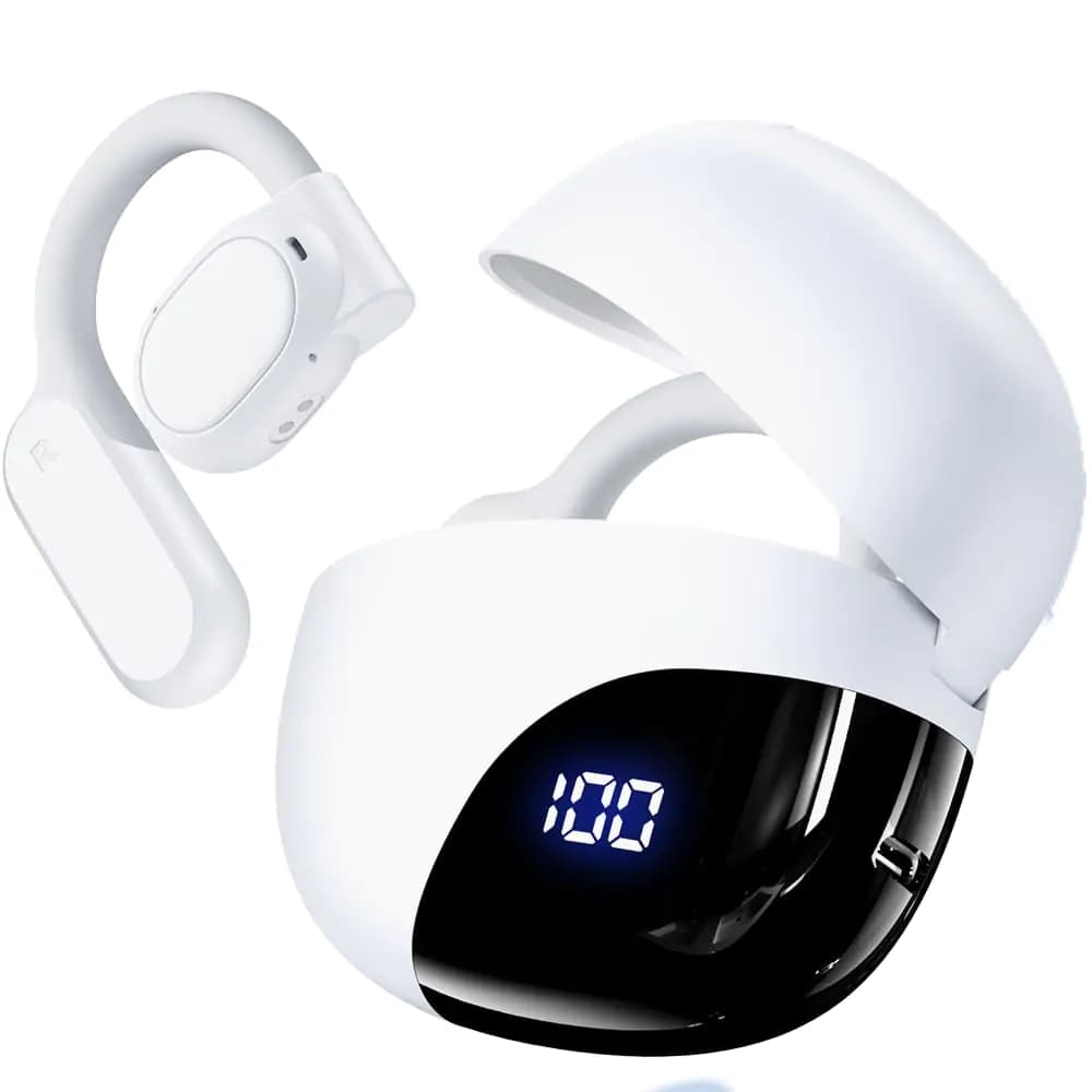 TAGRY Bluetooth Ear Buds 80Hrs Playtime Wireless Earbuds with Earhooks