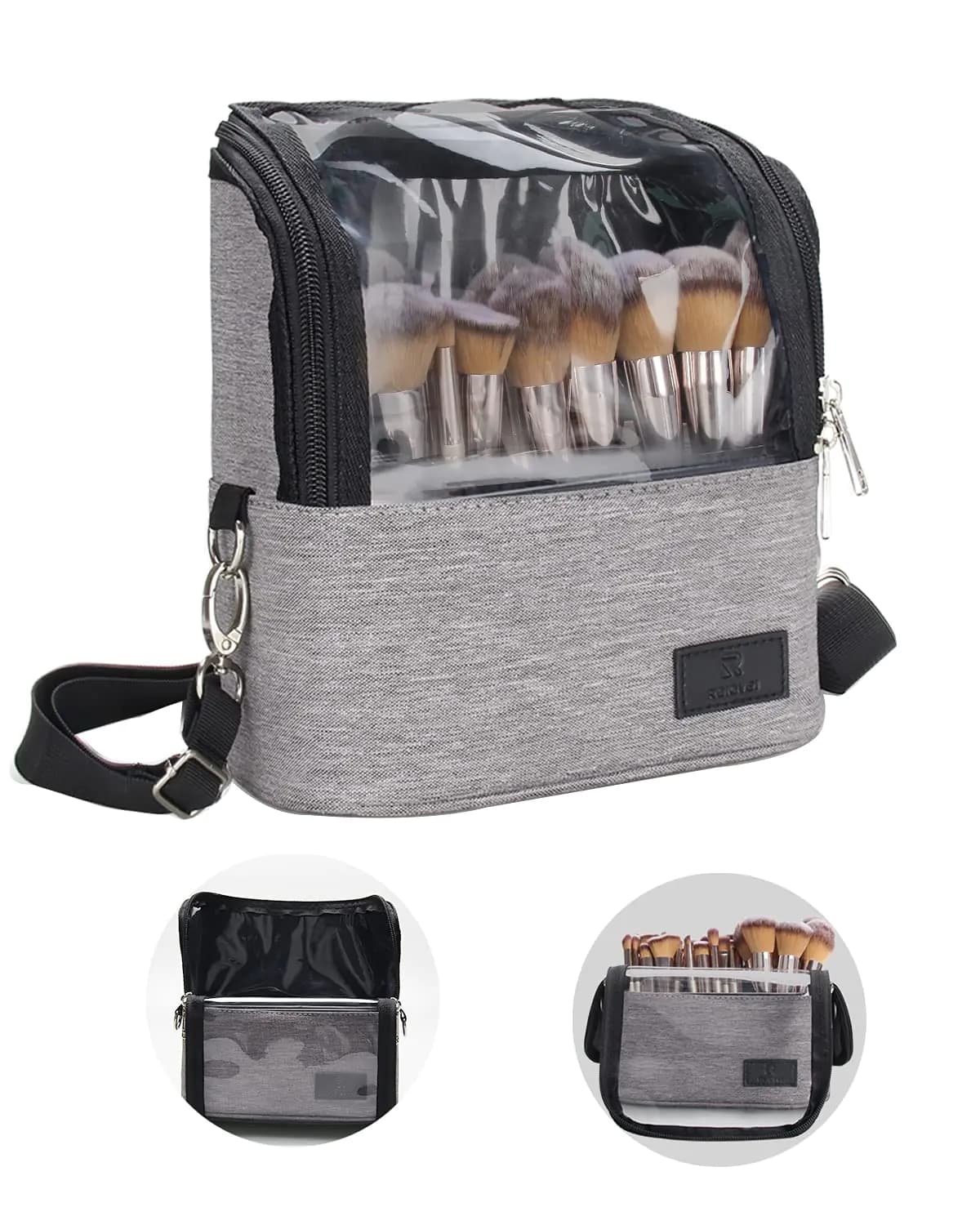 Makeup Brush Case With Shoulder Strap