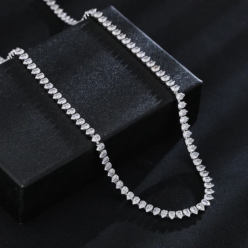 Women's Zircon Clavicle Chain Jewelry Set