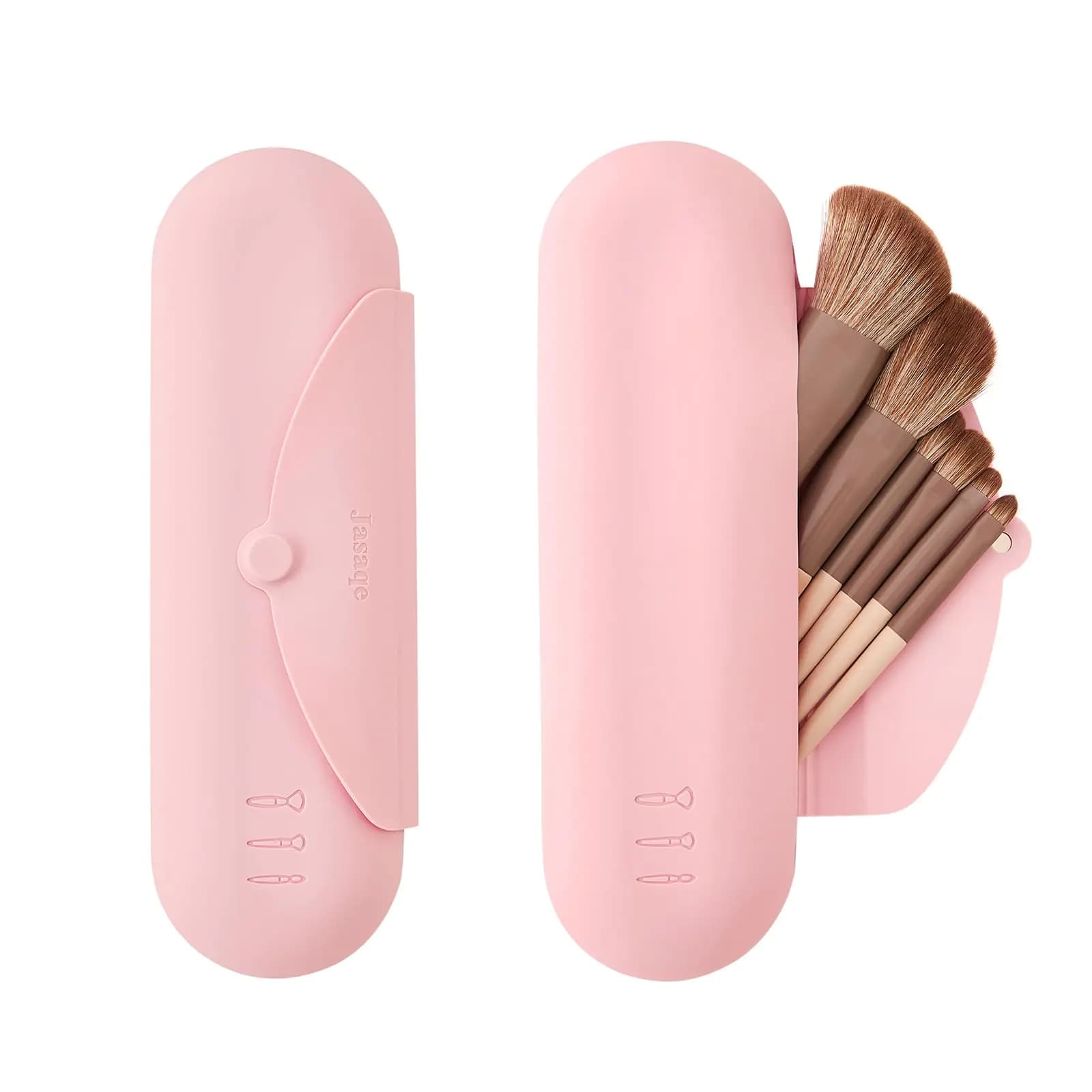 Silicone Makeup Brush Holder Travel Case